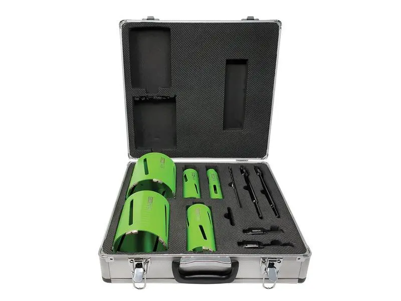 DCDKIT11 Diamond Dry Core Drill Bit Place, 11 Piece