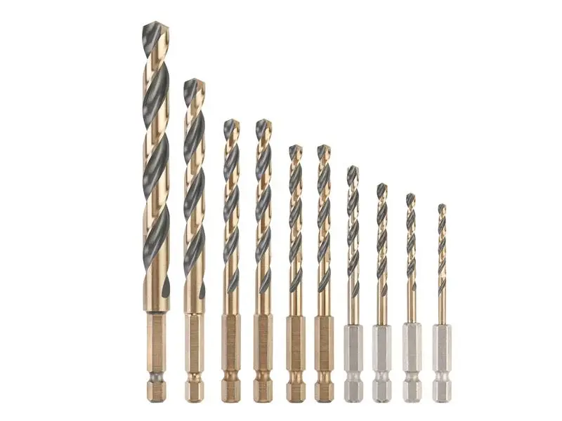 DEWALT DT20620 Onyx & Gold HSS Drill Set, 10 Piece