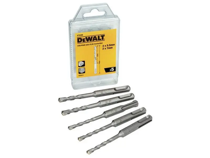 DEWALT DT9398 SDS Plus Drill Bit Place, 5 Piece