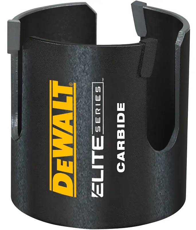DEWALT ELITE Series DAH42916 Hole Saw, 2-9/16 Dia, 2-7/16 D Cutting, 5/8 Arbor, Carbide Cutting Edge
