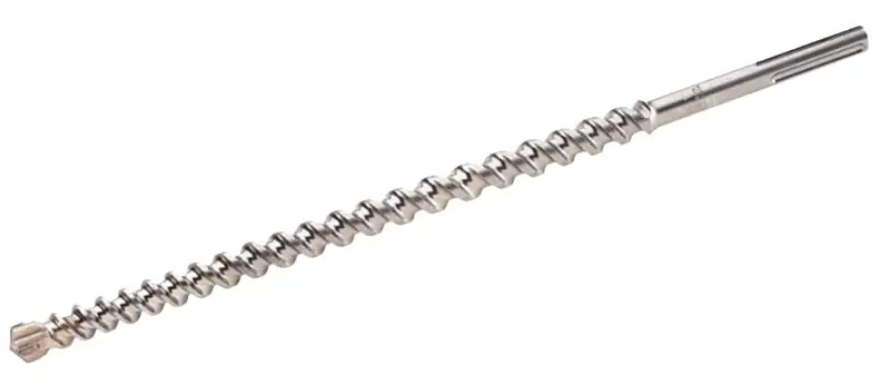 Milwaukee 48-20-3904 Drill Bit, 1/2 Dia, 21 OAL, Broad Flute, 2-Flute, 1/2 Dia Shank, SDS-Max Shank