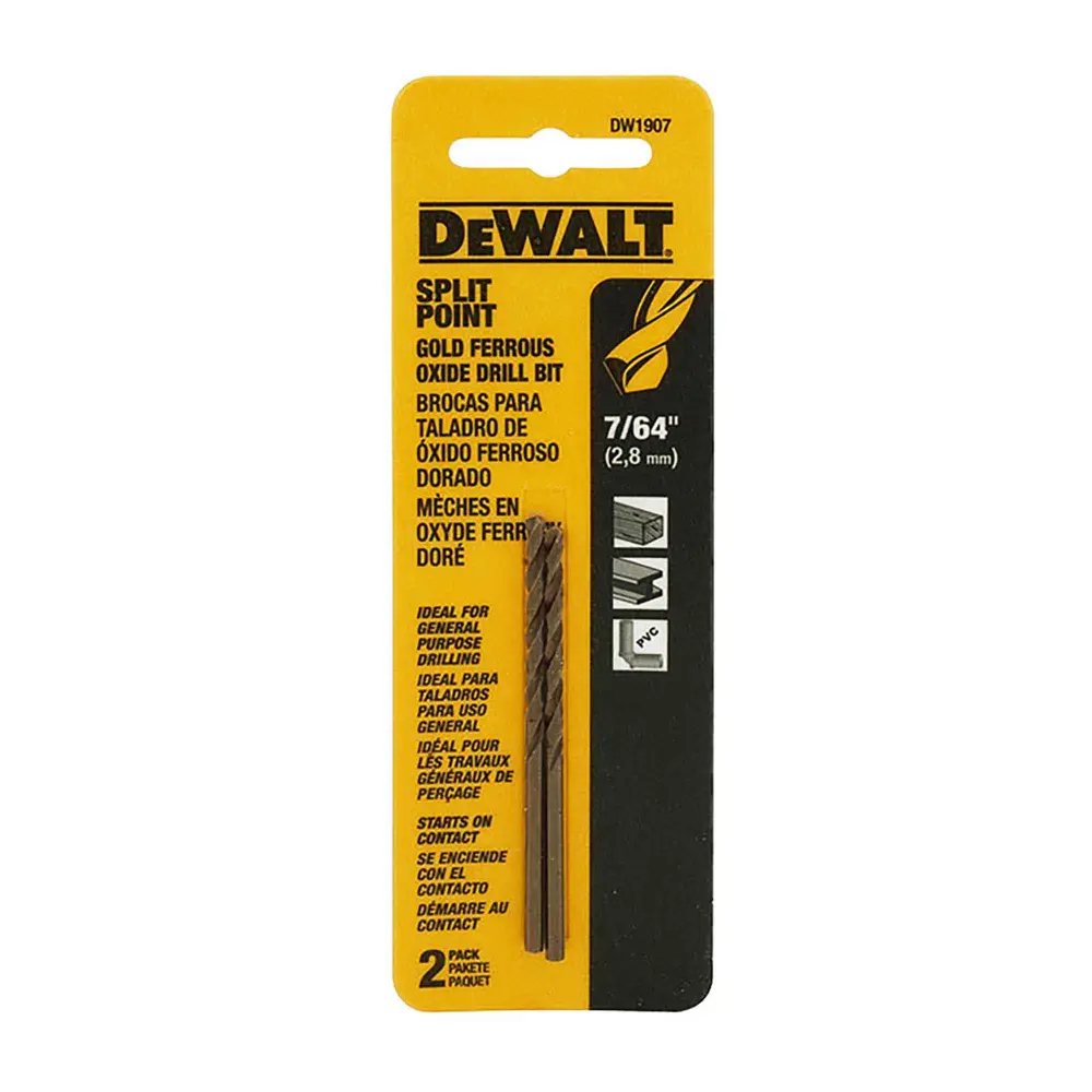 Pilot Point Golden Ferrous Oxide Drill Bit, 7/64" (2 Units)