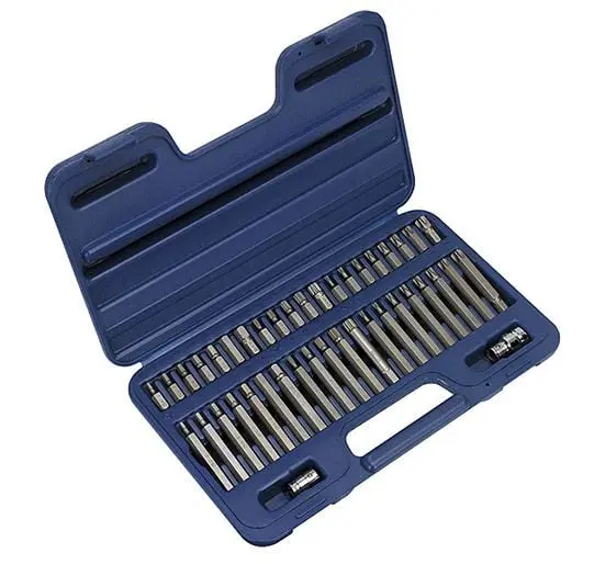 Sealey AK219 TRX-Star/Hex/Spline Bit Adjust 42pc 3/8in & 1/2in Sq Dr