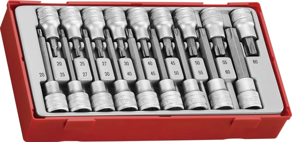 Teng Tools TTTX18 18 Piece 1/2" Drive TX Bit Socket Adjust