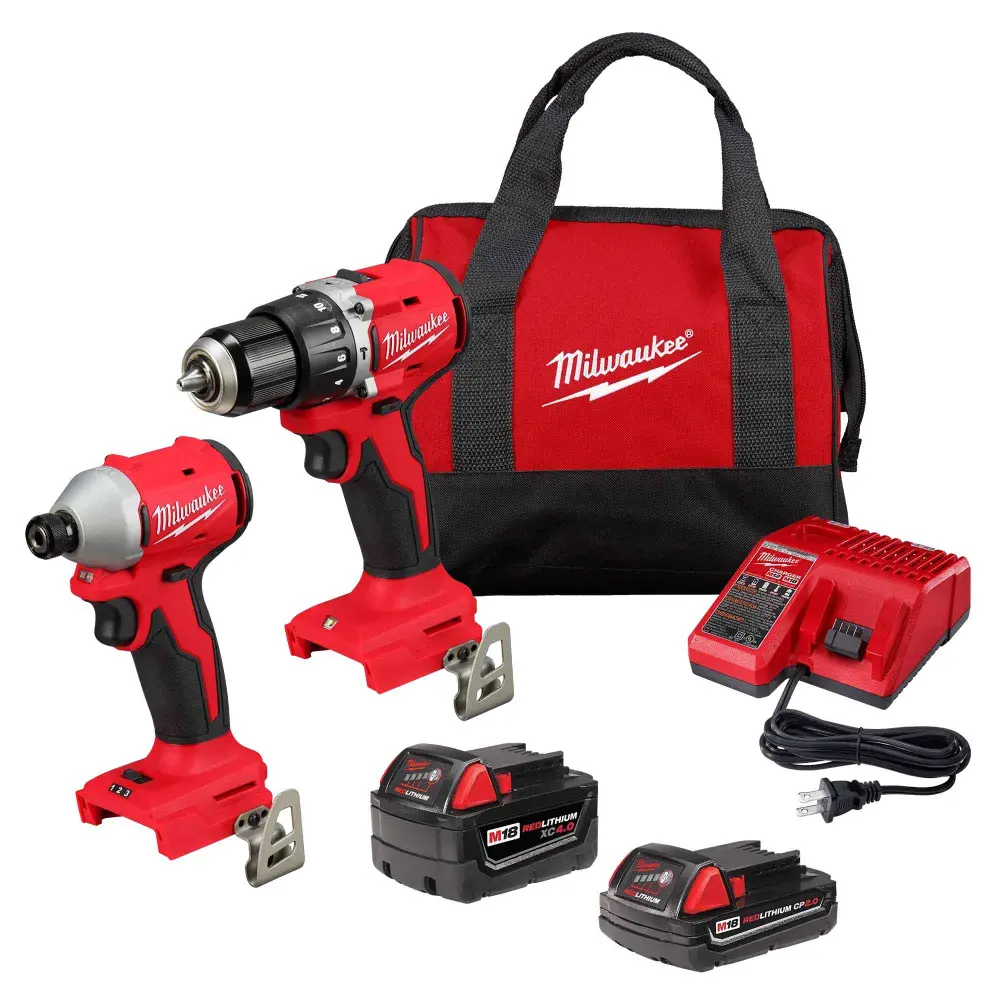 Brushless Kit 1/2" Drill Driver 1/4" Hex Impact Driver, M18 (Complete Adjust