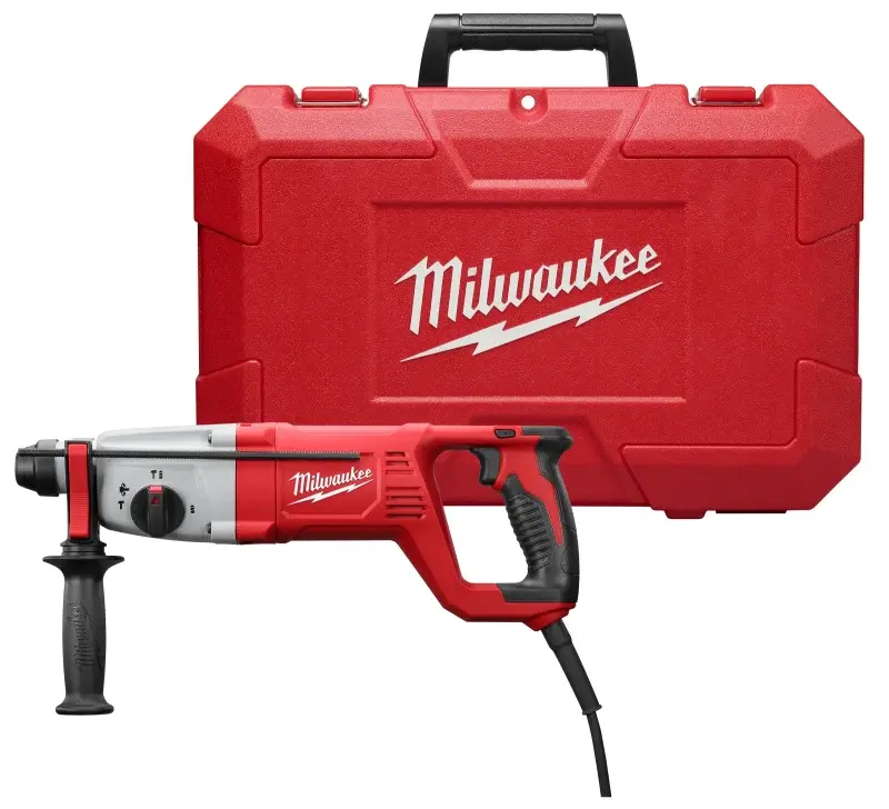Milwaukee 5262-21 Rotary Hammer Kit, 8 , SDS-Plus Chuck, 1 Chuck, 0 to 5625 bpm, 2.1 ft-lb Impact Energy