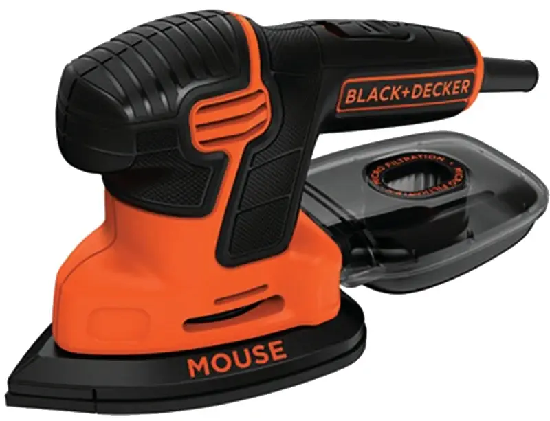 Black+Decker MOUSE BDEMS600 Detail Sander, 1.2 , Contains: (1) Finger Attachment, (1) Sanding Pad