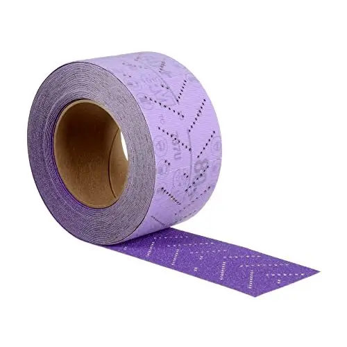 3M Cubitron II Hookit Abrasive Sheet Roll, 34442, Multi-Hole, 70 mm x 12 m, 80+ Grade, Automotive Sanding Roll Sandpaper C...