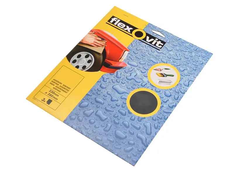 Flexovit Splash-proof Sanding Sheets 230 X 280Mm Fine 400G (3)