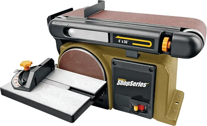 Rockwell RK7866 Belt Sander, 4.3 , 4 x 36 Belt, Abrasive Belt, Comprises: (1) 45 deg Miter Gauge and (1) Allen Key