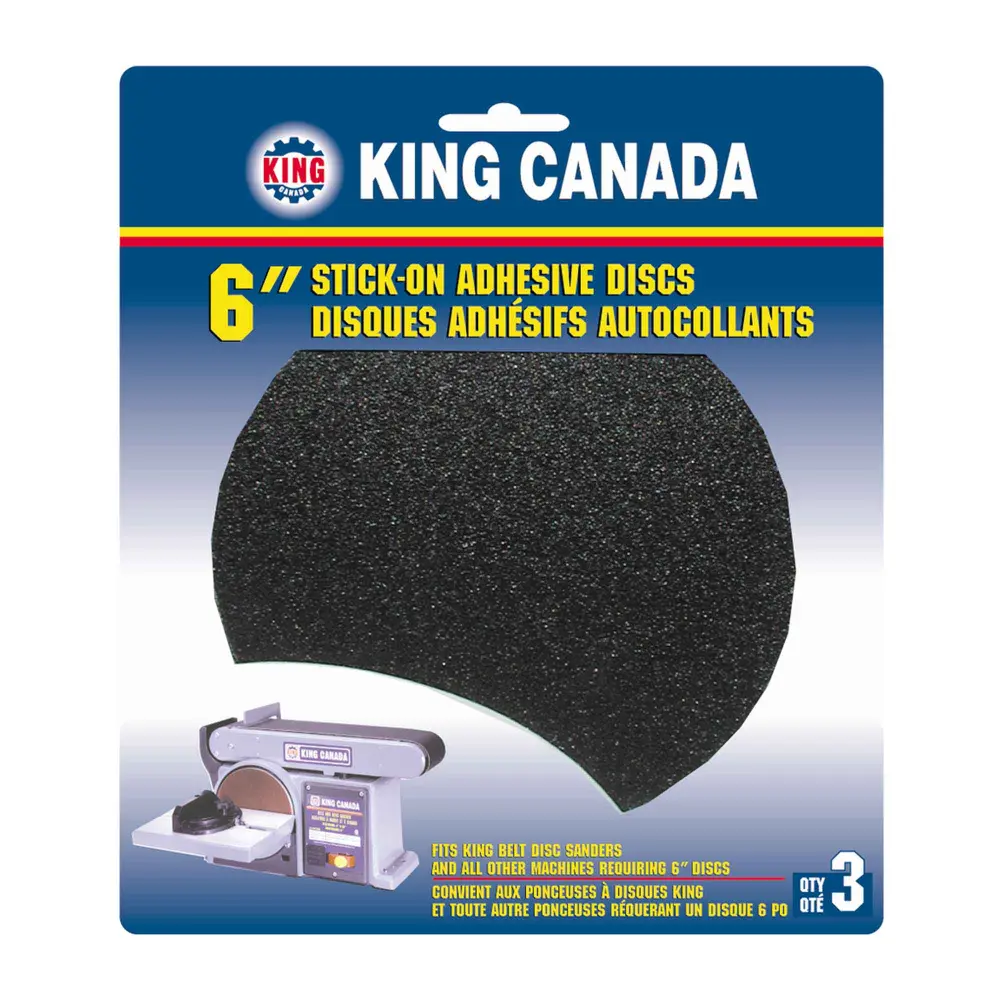 Self-Adhesive Sanding Disc Wood 6", 100 Grit (3 Units)