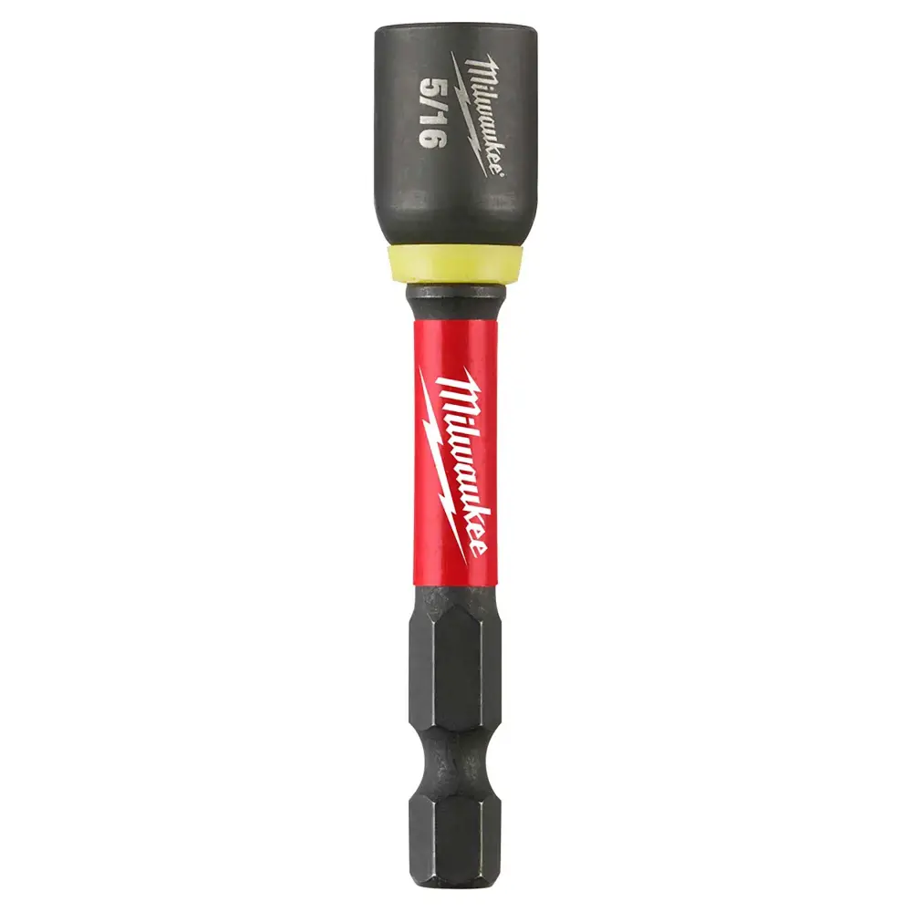 Industrial Grade Shockwave Impact Duty Magnetic Nut Driver, 1/4" x 5/16' x 2-9/16''