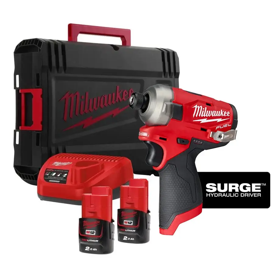 Milwaukee M12FQID-202X Hydraulic Driver Case & Accessories
