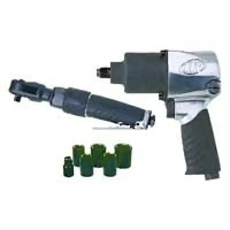 Ingersoll Rand Edge Series 2317G Air Impact Wrench Kit, 1/2, 3/8 Drive, 55 (170G), 500 (231G) ft-lb, 8000 rpm Speed (Model...