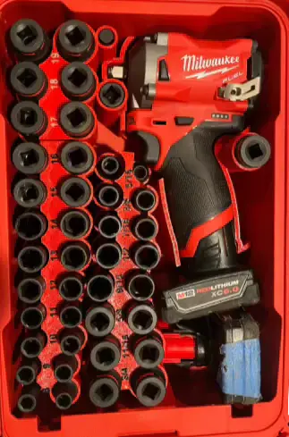Packout Insert M12 Stubby 3/8" Impact Wrench + 43-piece Impact Socket Place (SWASH)