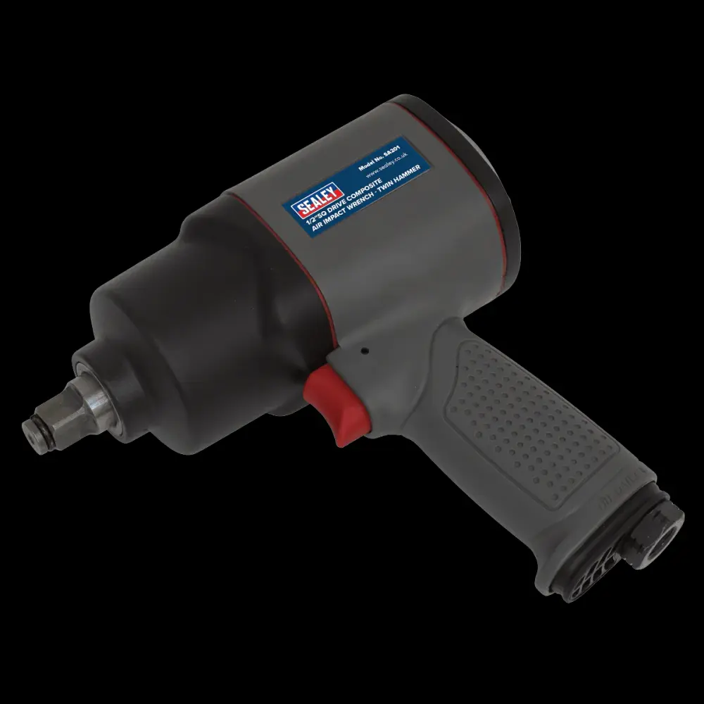 Sealey SA201 Air Impact Wrench 1/2"Sq Drive Composite - Twin Hammer