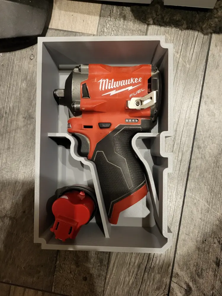 Slimline Packout Drawer Insert M12 3/8" Impact Wrench (MDD-MIW) - Milwaukee Dave Design