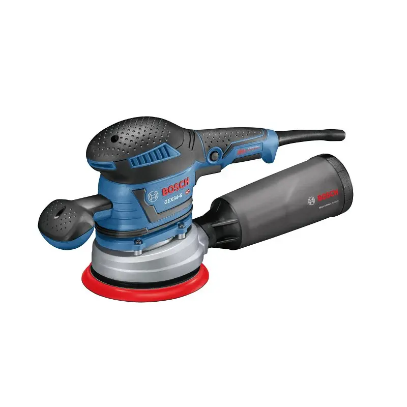 Bosch GEX34-6N Random Orbit Sander/Polisher, 3.3 , 5/32 Spindle, 6 Pad/Disc, Dual-Bearing Pad/Disc