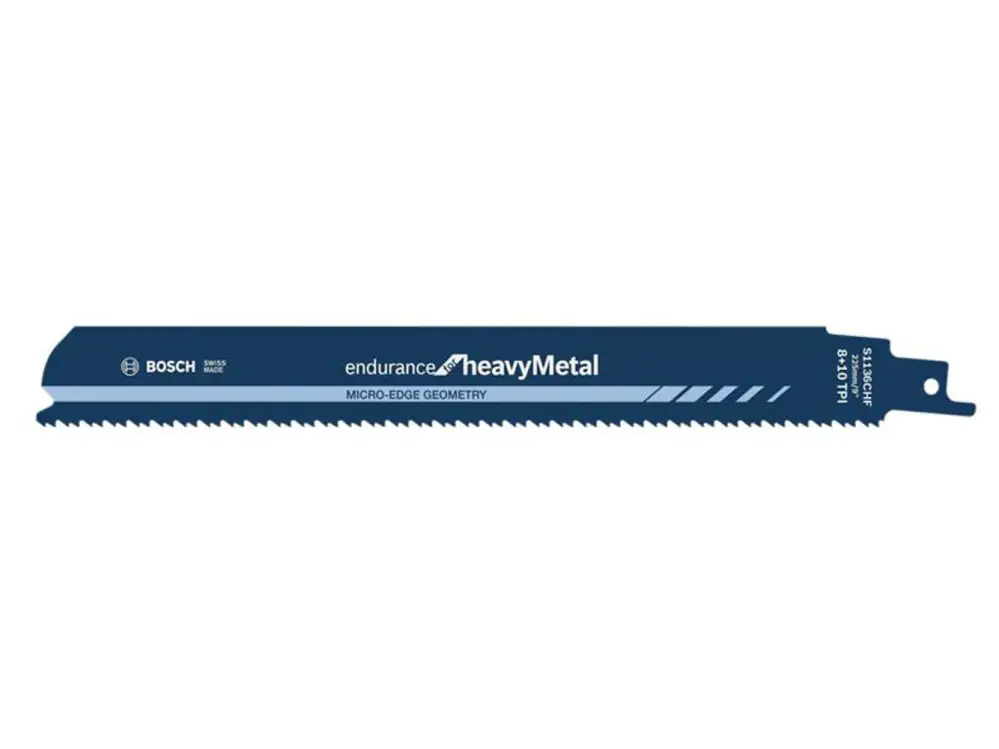 Bosch Powertool Accessories S 1136 Chf Endurance Heavy Steel 225Mm X 8-10 Tpi (Pack 5)