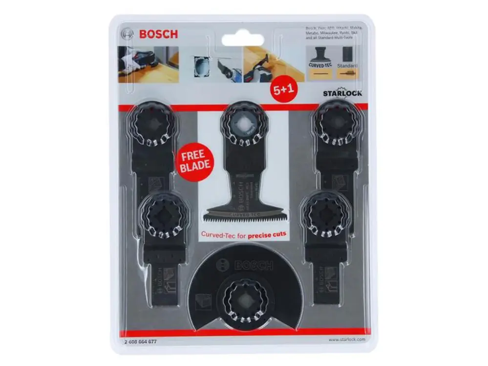 Bosch Powertool Accessories Universal Starlock Manifold Tool Blade Set, 6 Piece
