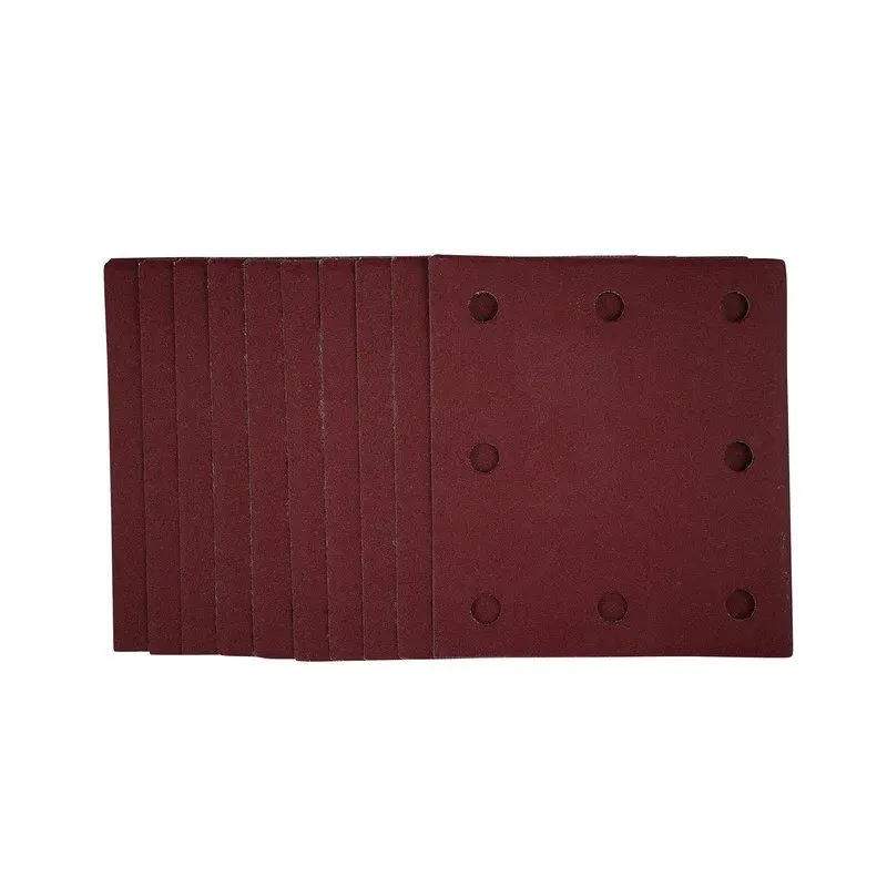 Draper SSA1 1/4 Sanding Sheets Hook and Loop, 115 x 105mm, 240 Grit (Pack 10) - (53118)