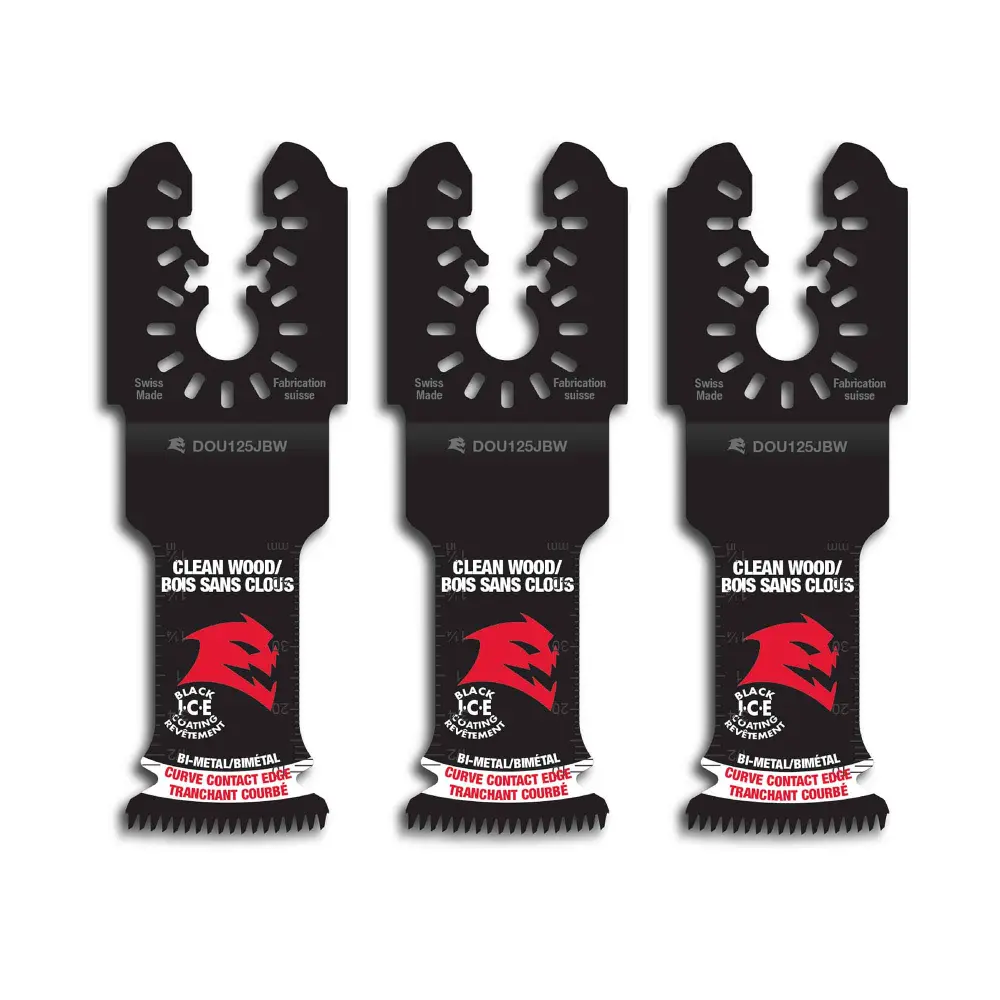 Universal Fit Bi-Metal Oscillating Blade 1-1/4" Clean Wood, 3 Units