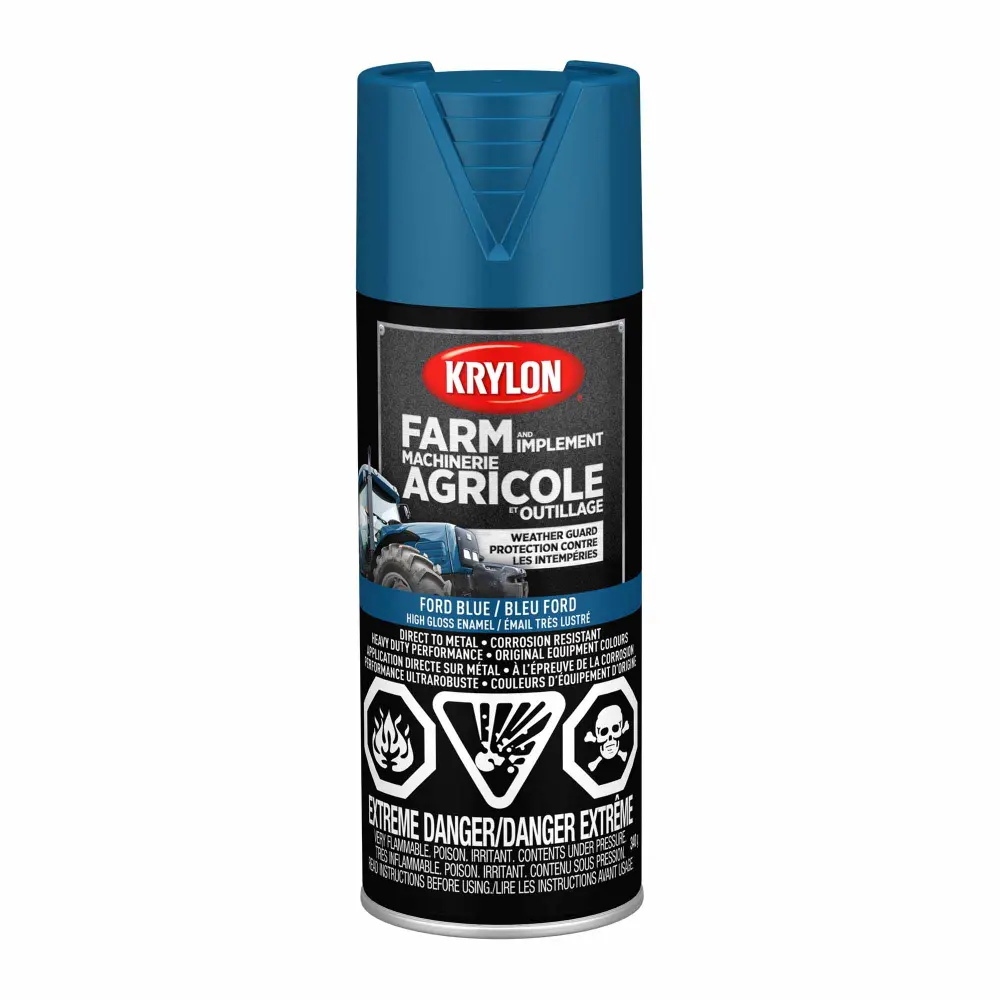 Krylon Farm and Implement Spray Paint High Gloss Ford Cobalt, 340 g