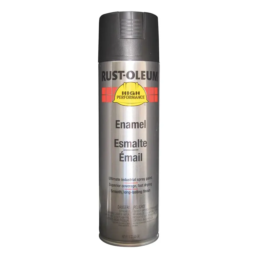 Rust-Oleum High Performance V2100 System Enamel Spray Paint, 15 oz, Semi-Gloss Ebony
