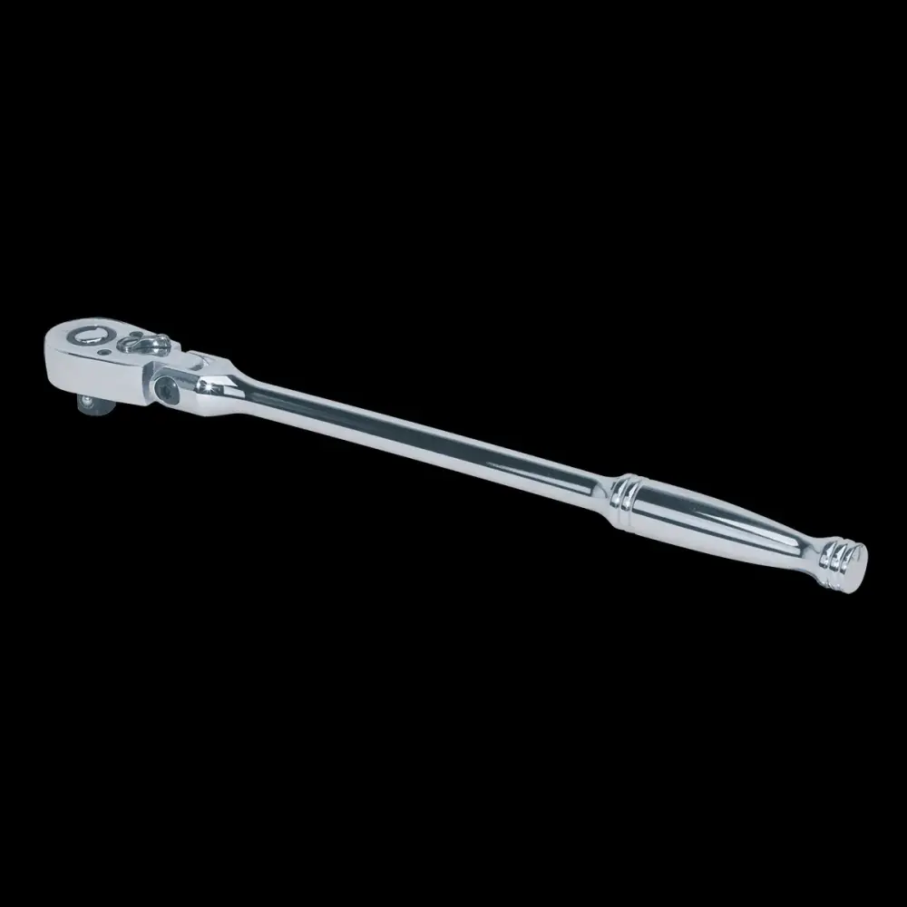 Sealey AK661F Ratchet Wrench Flexi-Head 300mm 3/8"Sq Drive Pear-Head Flip Reverse