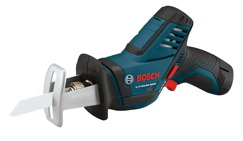 Bosch PS60-102 Reciprocating Saw Kit, Battery Included, 12 V, 2 Ah, 0.57 L Stroke, 0 to 3000 spm