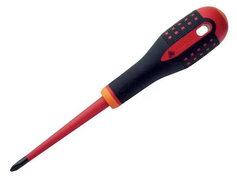 Bahco ERGO Slim VDE Padded Phillips Screwdriver PH2 x 100mm