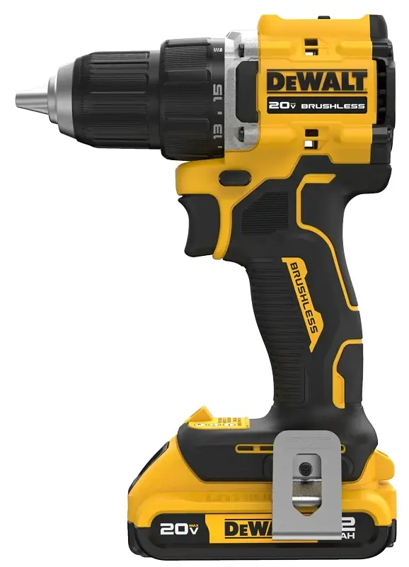 DEWALT ATOMIC SMALL Series DCD794D1 Drill Driver Kit, Battery Included, 20 V, 2 Ah, 1/2 Chuck, Keyless Chuck