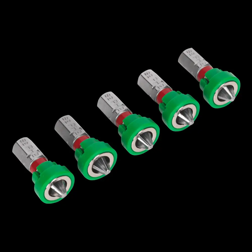 Sealey AK210520 Power Tool Bit Phillips #2 Magnetic Holder S2 25mm Pack 5