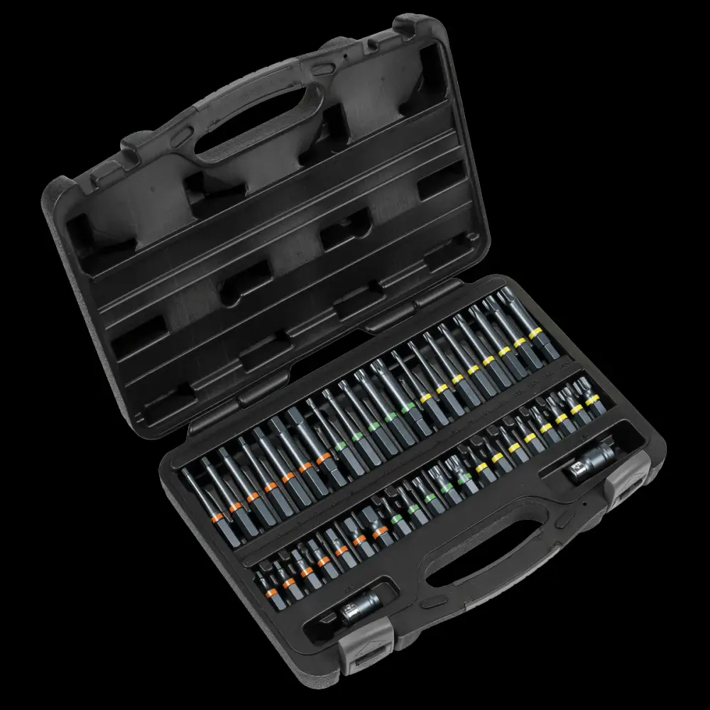 Sealey AK21901 TRX-Star*/Hex/Spline Bit Adjust Impact 42pc 3/8" & 1/2"Sq Drive