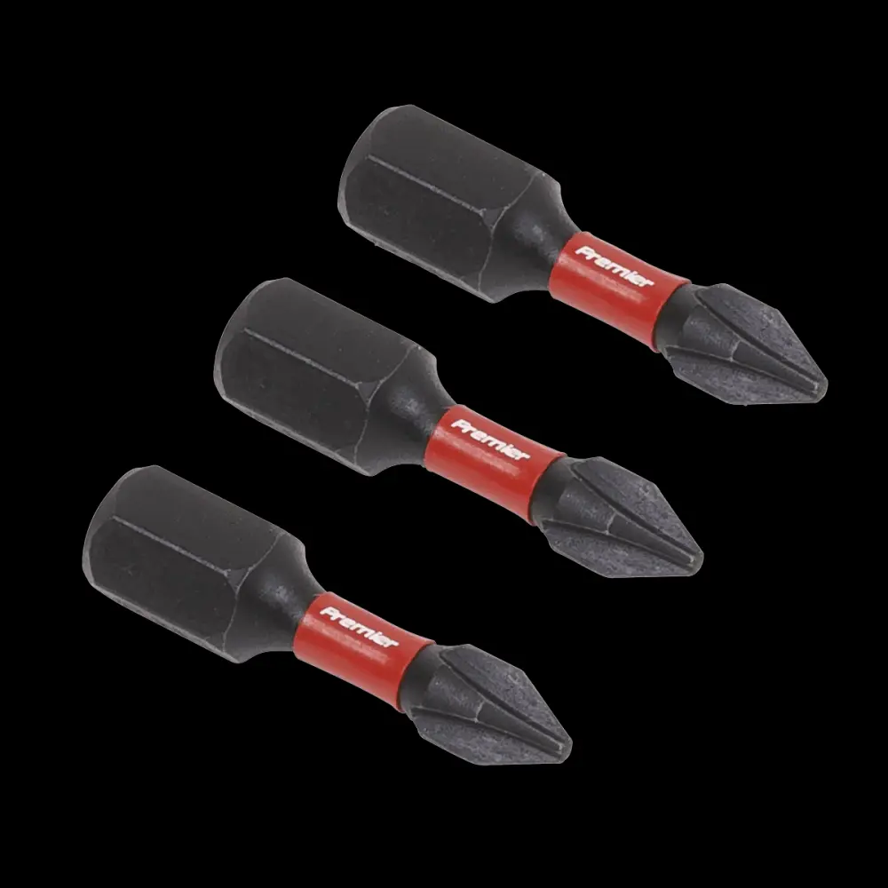 Sealey AK8204 Phillips #1 Impact Power Tool Bits 25mm - 3pc