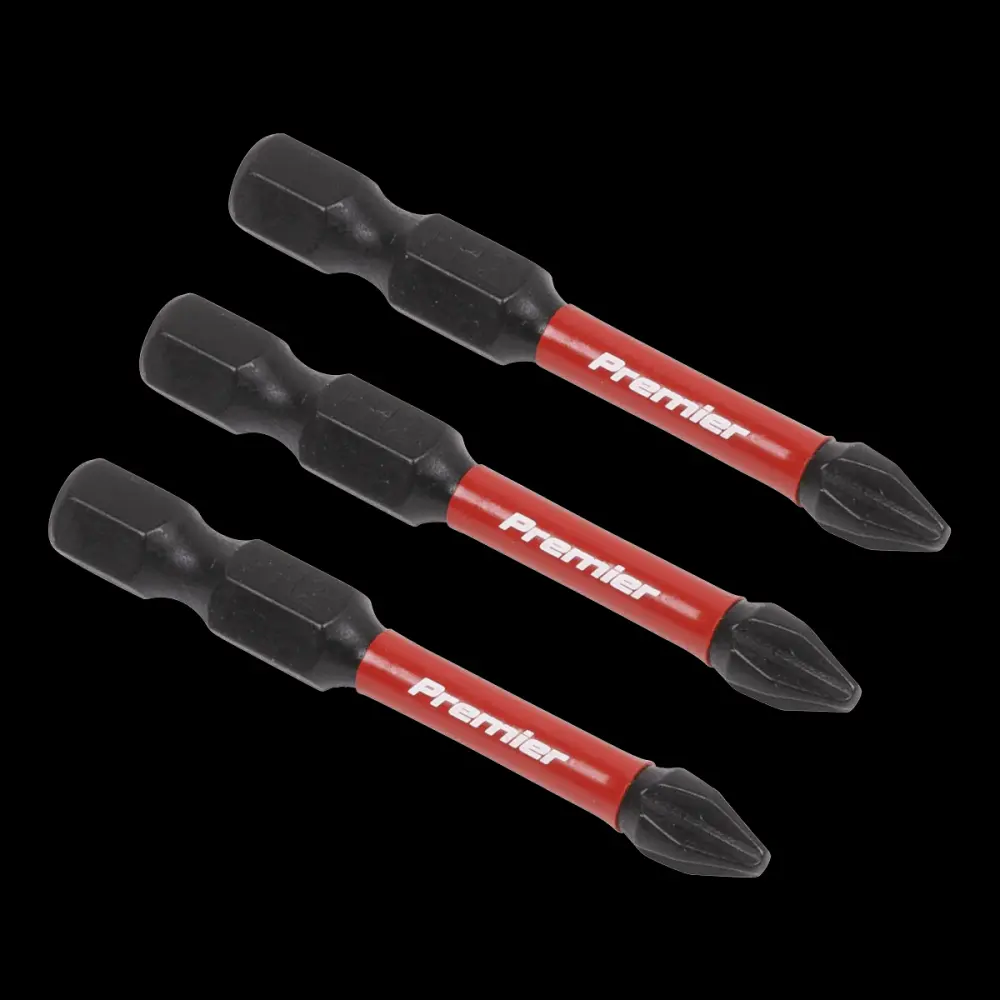 Sealey AK8230 Phillips #2 Impact Power Tool Bits 50mm - 3pc