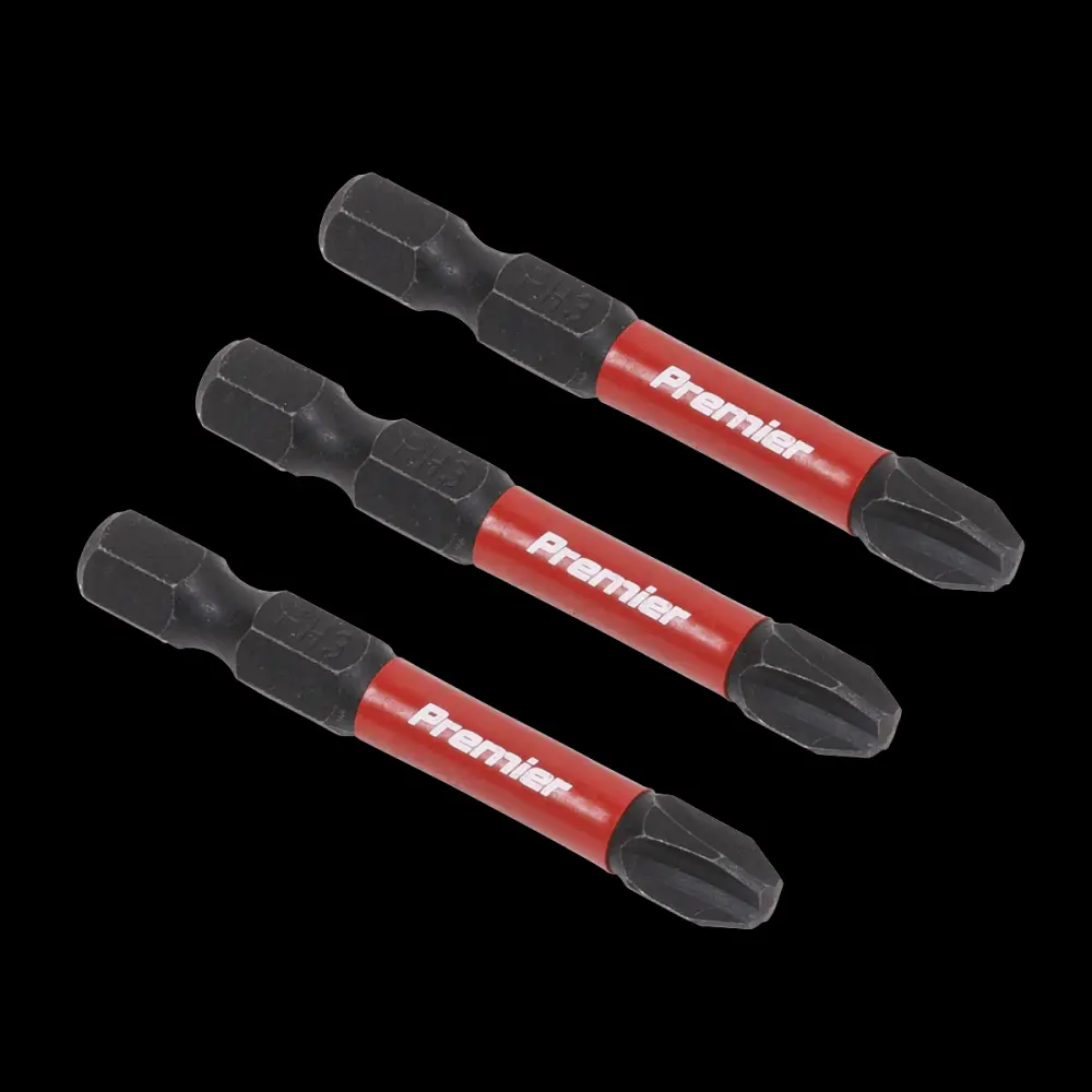 Sealey AK8231 Phillips #3 Impact Power Tool Bits 50mm - 3pc