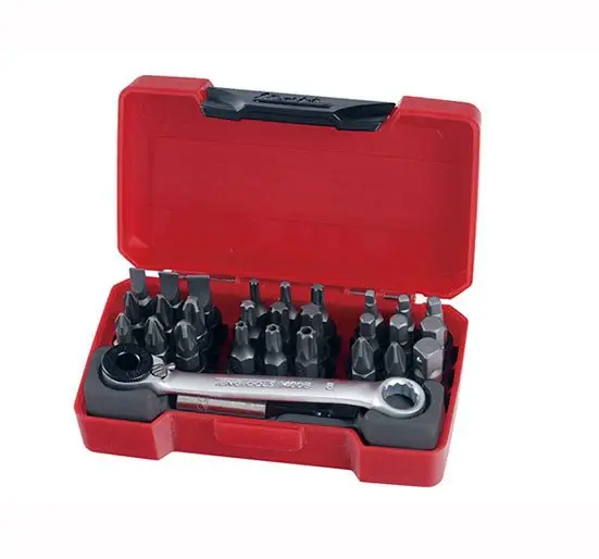 Teng TM029 29 Piece Bits Box 1/4in Drive - 29 Piece place