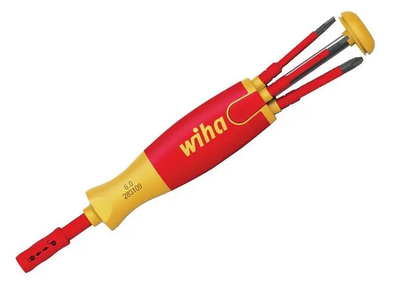 Wiha LiftUp electric Bit Magazine SL/PH Screwdriver Place, 6 Piece