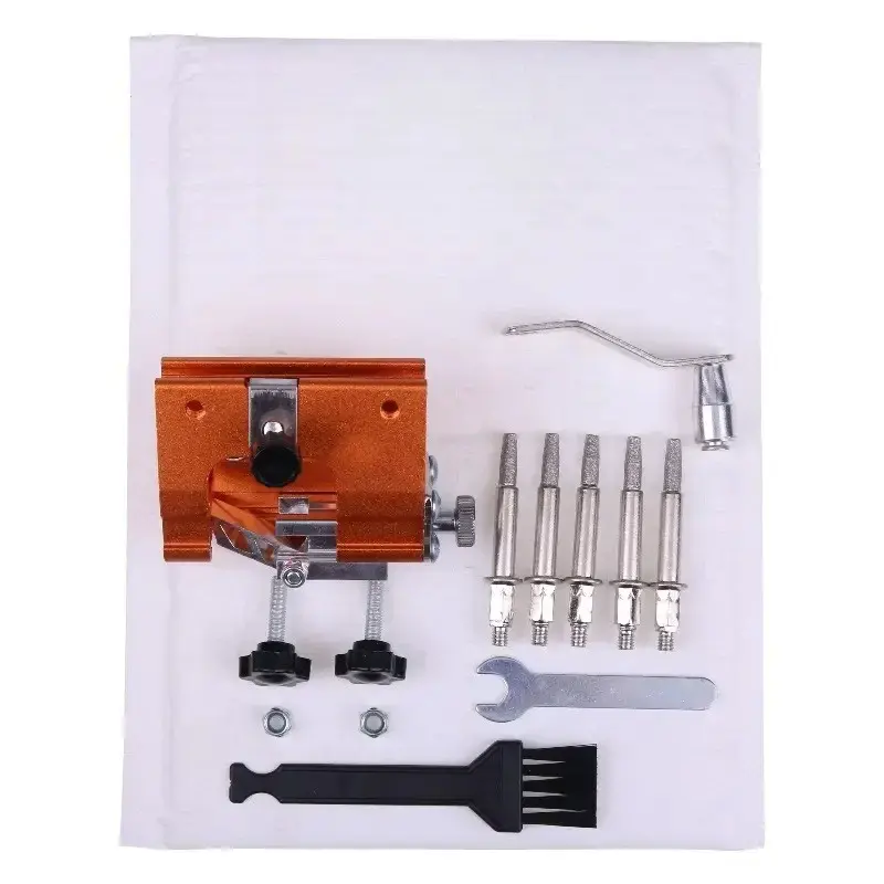 Portable Pro Manual Electric Sharpening Jig Set Glove Brush Head Grinding Head All Electric Saw Chain