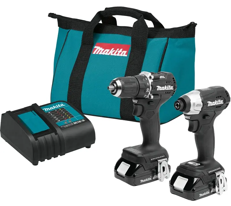 Industrial Grade Makita LXT CX203SYB Sub-Compact Brushless Combo Kit, Battery Included, 1.5 Ah, 18 V, Lithium-Ion