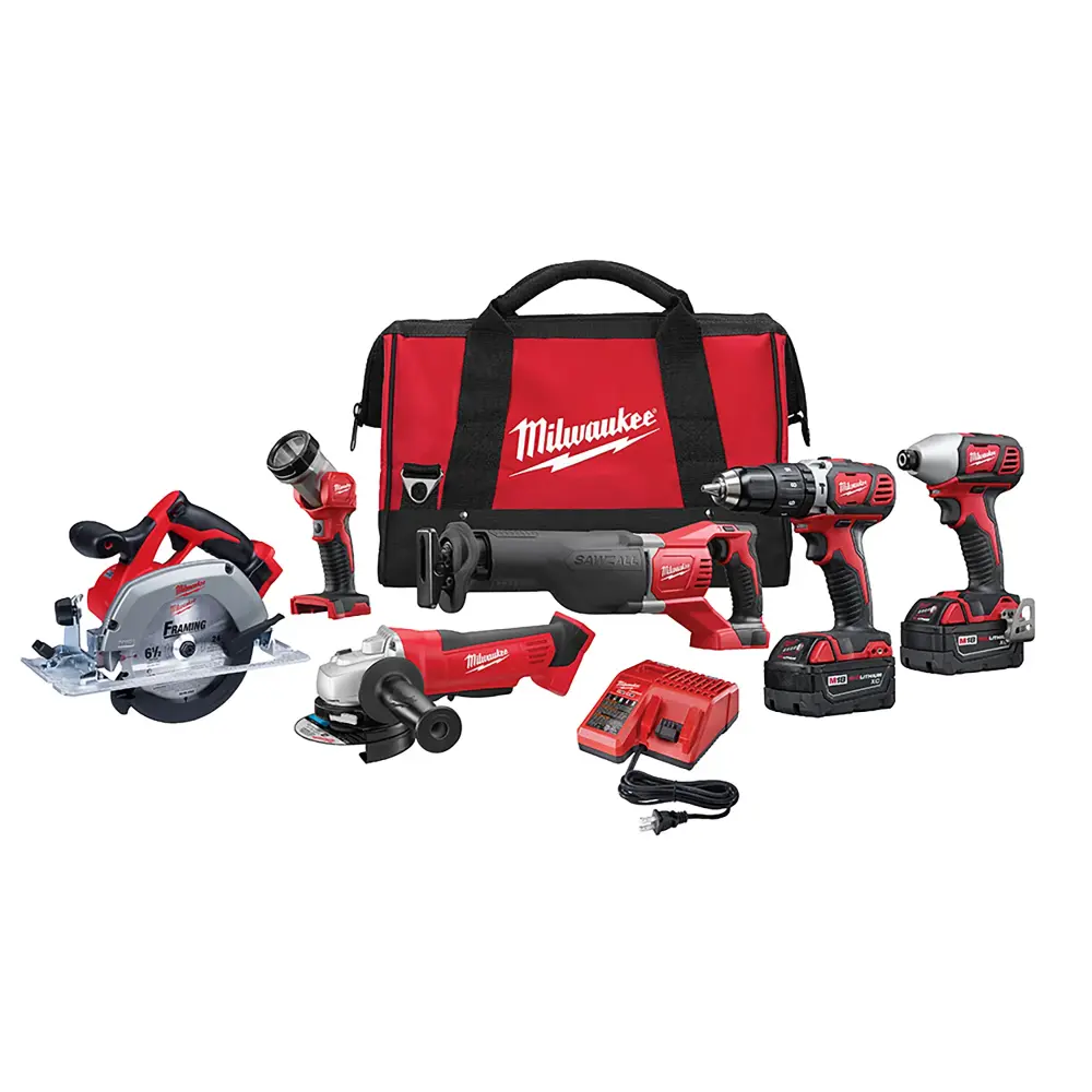 M18 18 Volt Lithium Ion Battery-powered Combo Kit - 6 Tools