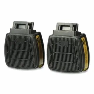 3M Safe Click Hf-800 Series Cartridge/Filter, Multi-Gas/Vapor Cartridge, Matte Black/Olive, 2 pack, 7100153228