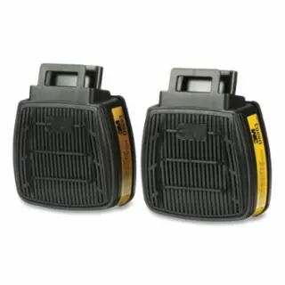 3M Safe Click Hf-800 Series Cartridge/Filter, Ov/Ag Cartridge, Black/Yellow, 60 pack, 7100153220