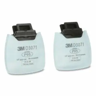 3M Safe Click Hf-800 Series Cartridge/Filter, Particulate Filter, P95, White, 100 pack, 7100213358