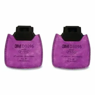 3M Safe Click Hf-800 Series Cartridge/Filter, Particulate Filter, P100 Nuisance Level Ag Relief, Magenta, 100 pack, 710021...