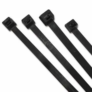 ANCHOR Brand UV Balanced Cable Tie, 50 lb Tensile Durability, 7.6 L, Black, 100 per Package, 102-750UVB
