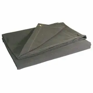 ANCHOR Specialty Brand Preserveive Tarp, 10 ft W x 12 ft L, Mildew/Water Resistant, Canvas, Hunter Green, 103-92552 ANCHOR...