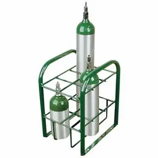 Anthony Ergonomic Multiple M7/M9/C/D/E Cylinder Stand, 15 W x 19.5 H x 12 D, 6-Cylinder, Stationary, 6060