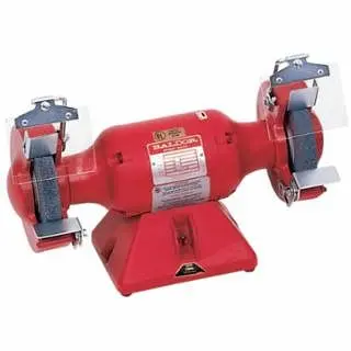 BALDOR ELECTRIC 7" Industrial Grinder,36/60 Grit Wheels,Metal Steel Rest,Malleable Iron Exhaust,Single, 3600 rpm, 762E